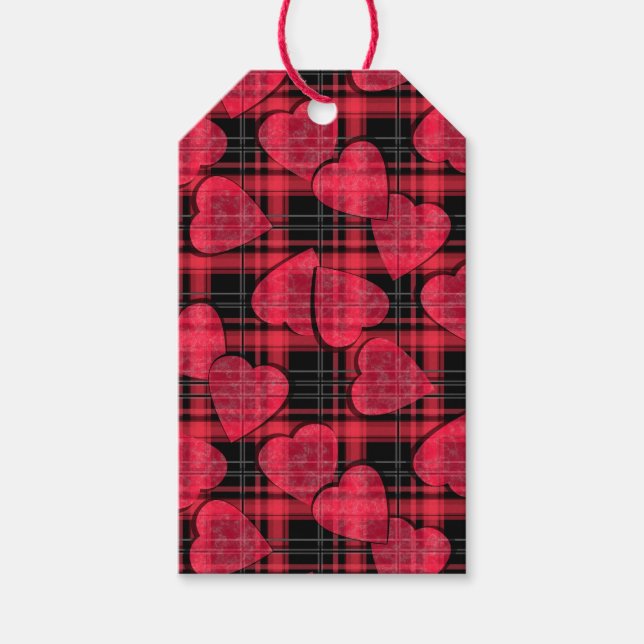 Liebe Karo Geschenkanhänger (Vorderseite)