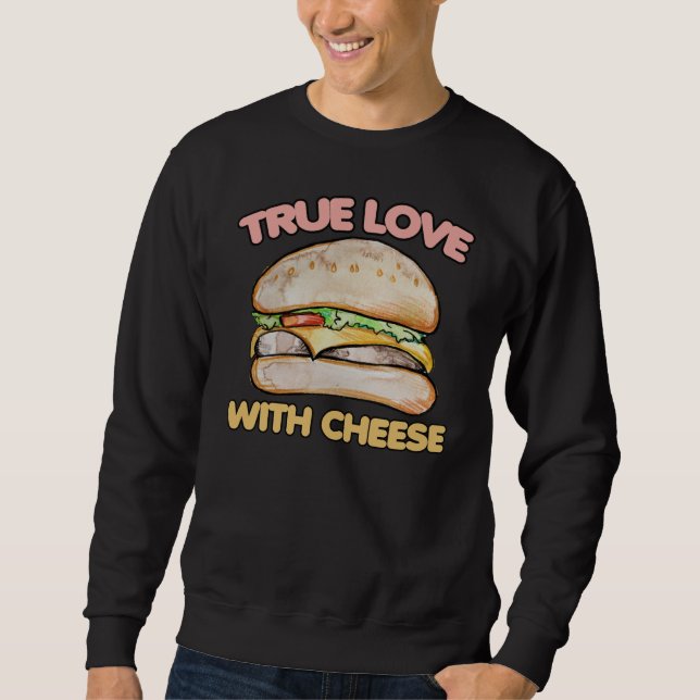 Liebe Käseeburger Sweatshirt (Vorderseite)