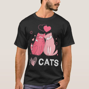 Liebe Kätzchen Katzen Liebhaber Bekleidung T-Shirt