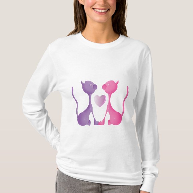 Liebe Kätzchen T-Shirt (Vorderseite)