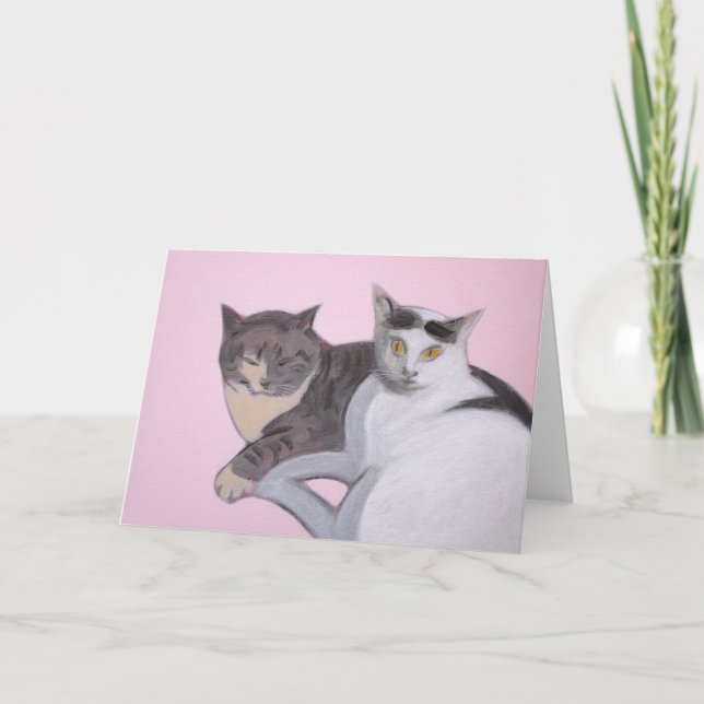Liebe Katze Karte (Vorderseite)