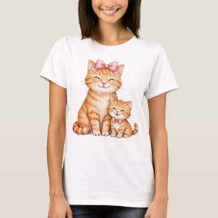 Liebe Katze-Mama-T-Shirt mit einer süßen T-Shirt