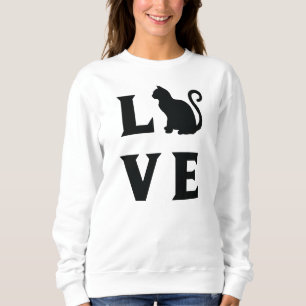 Liebe-Katze Sweatshirt