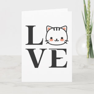 Liebe Katzen Karte