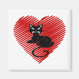 Liebe-Katzen Magnet