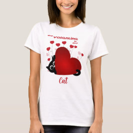 Liebe Katzen Niedlich Katze Valentine T-Shirt