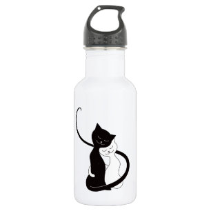 Liebe Katzen niedlich Katzenliebhaber Edelstahlflasche