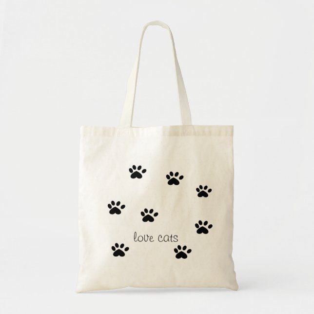 Liebe-Katzen-Tasche Tragetasche (Vorne)