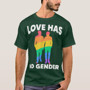 Liebe Kein Geschlecht Regenbogen Lesben Monat Tran T-Shirt