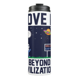 Liebe kennt keine Grenze niedlicher Spaß voll Alie Thermosbecher