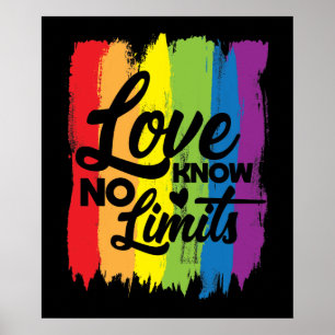 LIEBE KENNT KEINE GRENZEN FÜR LGBT-Gay Pride Poster