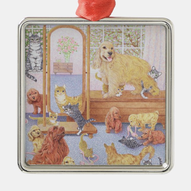 Liebe kennt keine Grenzen Ornament Aus Metall (Vorne)