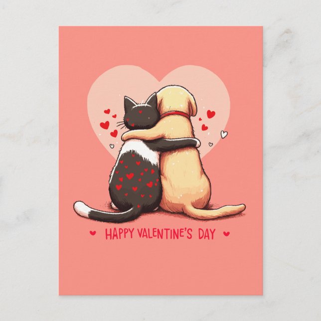 Liebe kennt keine Grenzen Postkarte (Vorderseite)