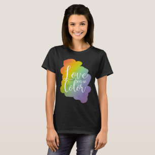Liebe kennt keine Hautfarbe Inspirierendes Zitat R T-Shirt