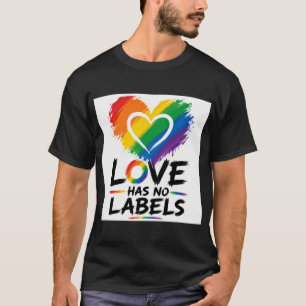 Liebe kennt keine Labels – Regenbogenherz Pride-De T-Shirt