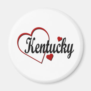 Liebe Kentucky Hearts Magnet