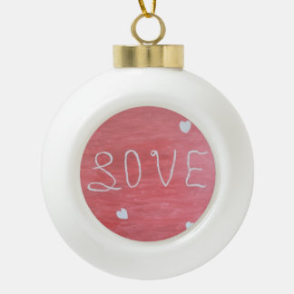 Liebe Keramik Kugel-Ornament