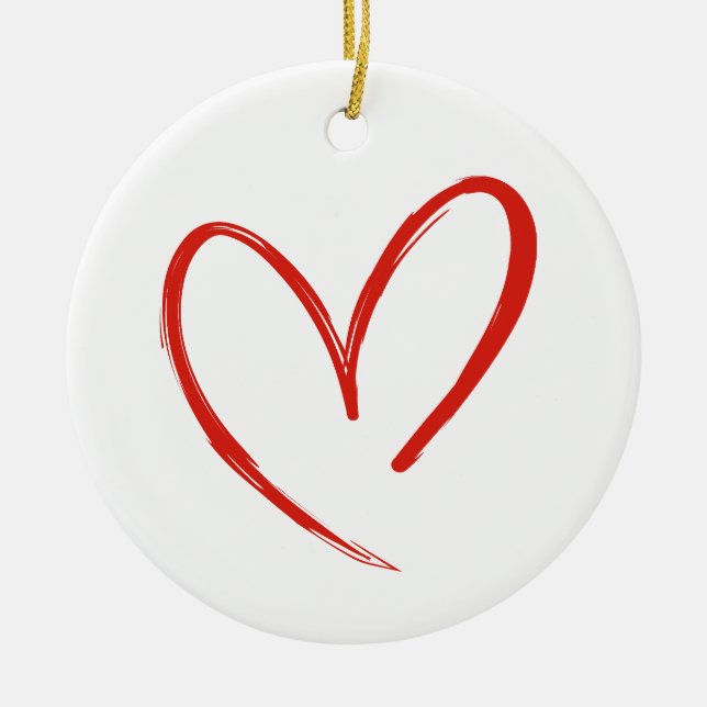 Liebe Keramik Ornament (Vorne)