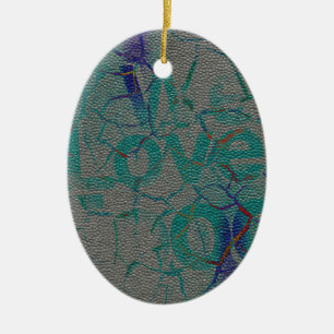 Liebe Keramik Ornament