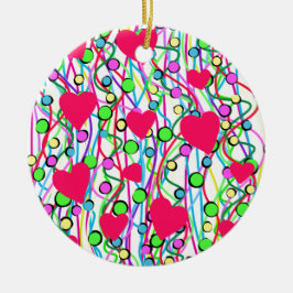 Liebe Keramik Ornament