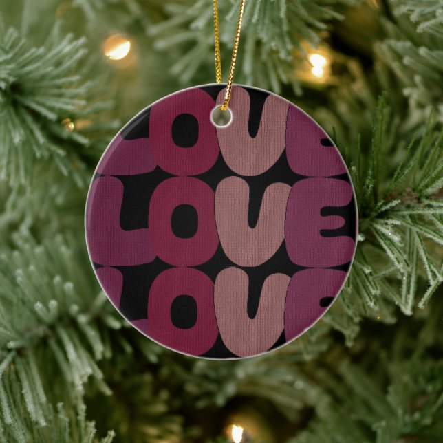 Liebe Keramik Ornament (Baum)