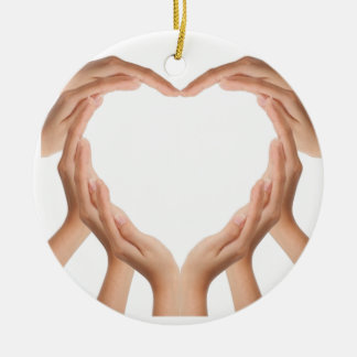 Liebe Keramik Ornament