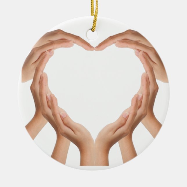 Liebe Keramik Ornament (Vorne)