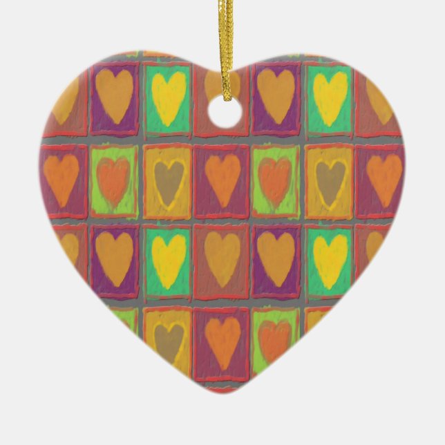 Liebe Keramik Ornament (Vorne)