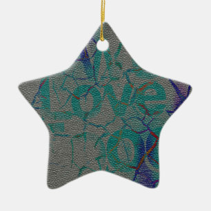 Liebe Keramik Ornament