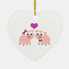 Liebe Keramikornament