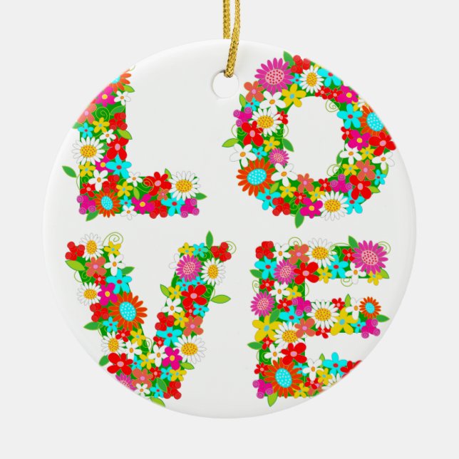 Liebe Keramikornament (Vorne)