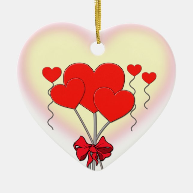 Liebe Keramikornament (Vorne)
