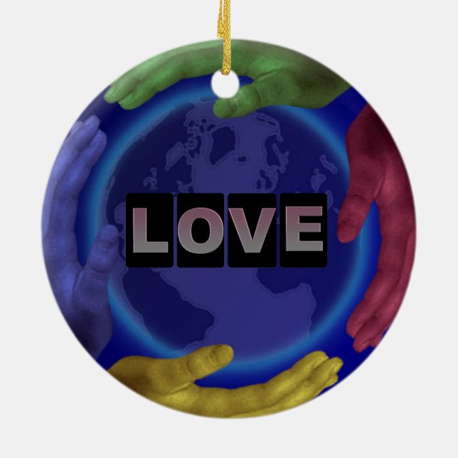 Liebe Keramikornament (Hinten)