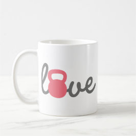 Liebe Kettlebell Pink Tasse