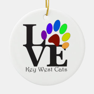 LIEBE Key West Cats Keramik Ornament