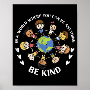 Liebe Kinder Erde Anti Mobbing Anti-Mobbing-Tag Poster