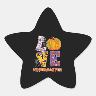 Liebe Kindergarten Lehrerschule Halloween Kostüm Stern-Aufkleber