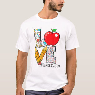 Liebe Kindergarten Zurück zur Schule Funny Pre-K T T-Shirt