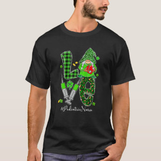 LIEBE Kinderkrankenheilkunde Gnome Funny St Patric T-Shirt