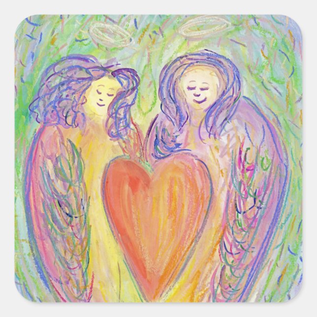 Liebe Kindness Guardian Angels Art Decal Sticker (Vorderseite)