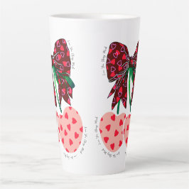 Liebe Kirsche viel lustiges Obst Milchtasse
