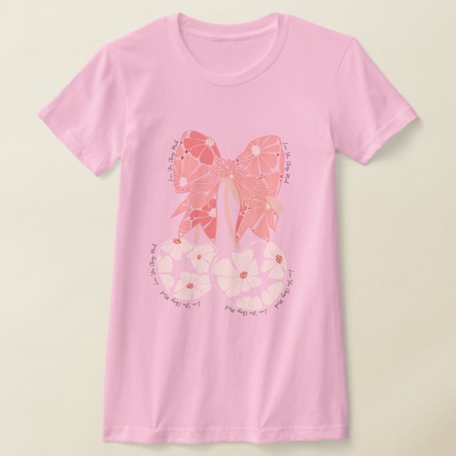 Liebe Kirsche viel lustiges Obst T-Shirt (Ablage )