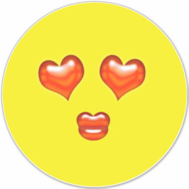 Liebe Kiss Hearts Emoji Aufkleber