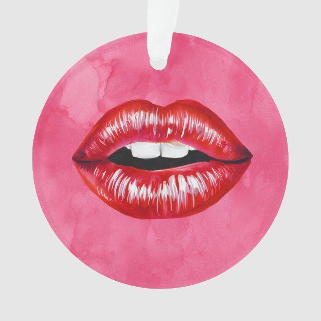 Liebe Kiss Ornament (Vorderseite)