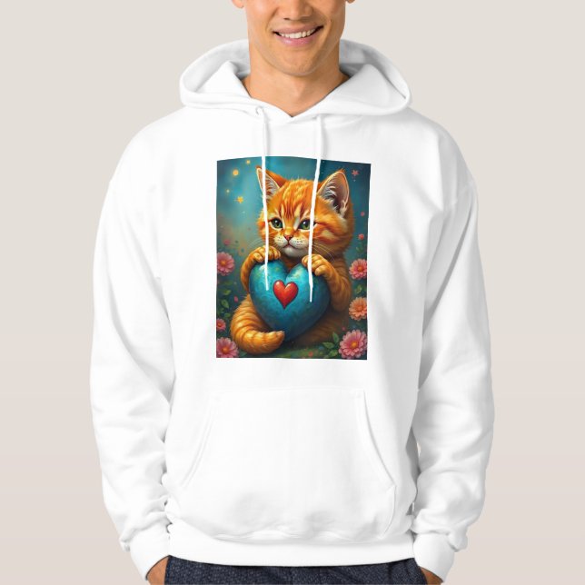 Liebe Kitty Hoodie (Vorderseite)