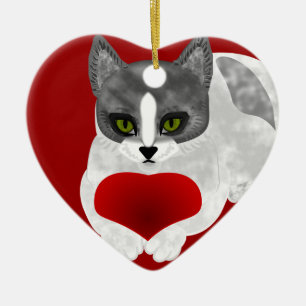 Liebe Kitty Keramik Ornament