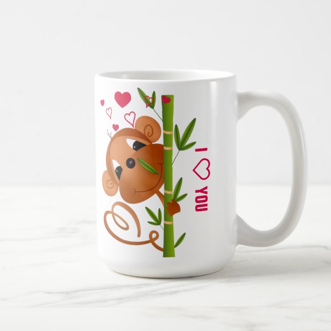 Liebe - klassische weiße Tasse (Rechts)