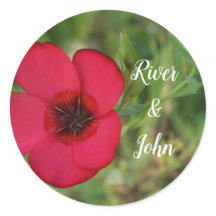 Liebe Klassischer Rundaufkleber