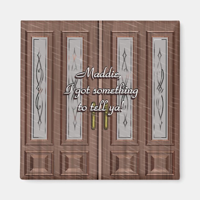 Liebe klopft an der Frontklappe Magnet (Vorne)