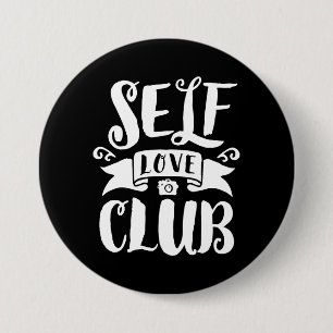 Liebe Klub Weiße Hintergrundfarbe Button